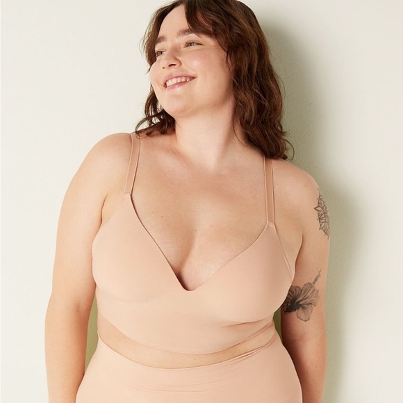 Victoria’s Secret Wireless Push Up Bralettes (2) Hot Pink + 70’s Style Neutrals - Picture 8 of 13